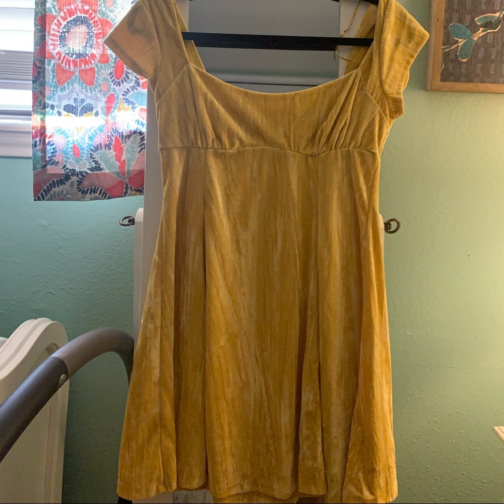 UO Velvet mini dress